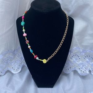 Beaded Fruit Chain Necklace